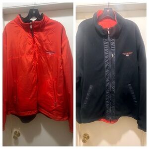 Polo Sport Ralph Lauren Jacket Men XXL Fleece Reversible Vintage Windbreaker 90s